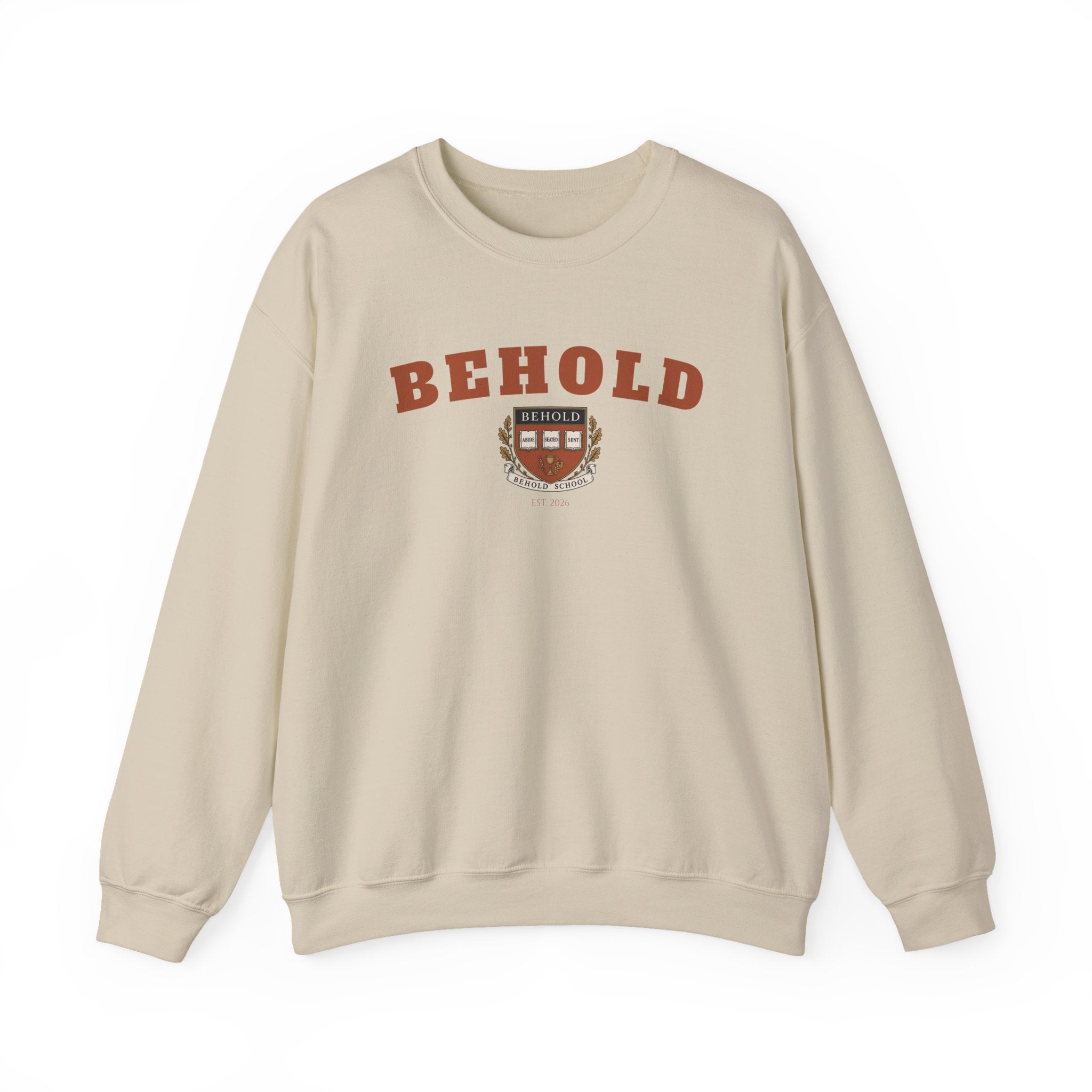 BEHOLD School Collegiate Crewneck Sweatshirt