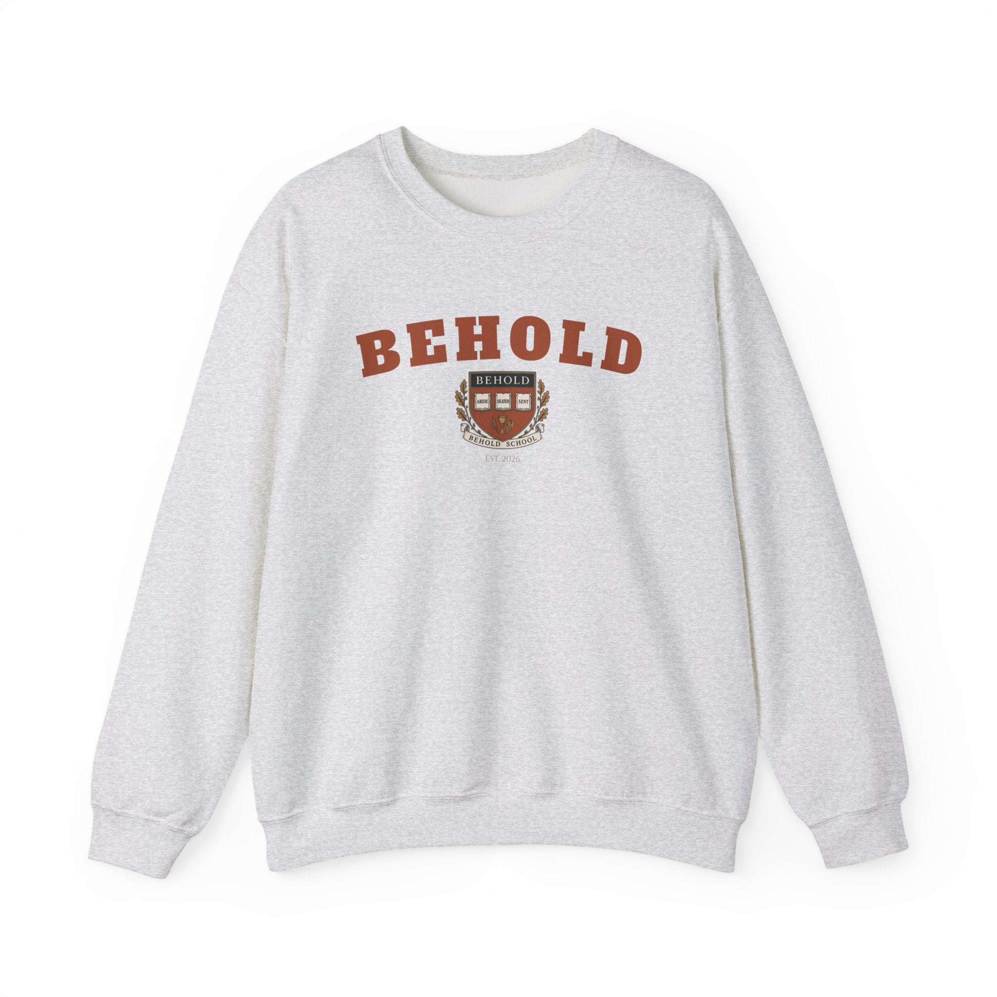 BEHOLD School Collegiate Crewneck Sweatshirt