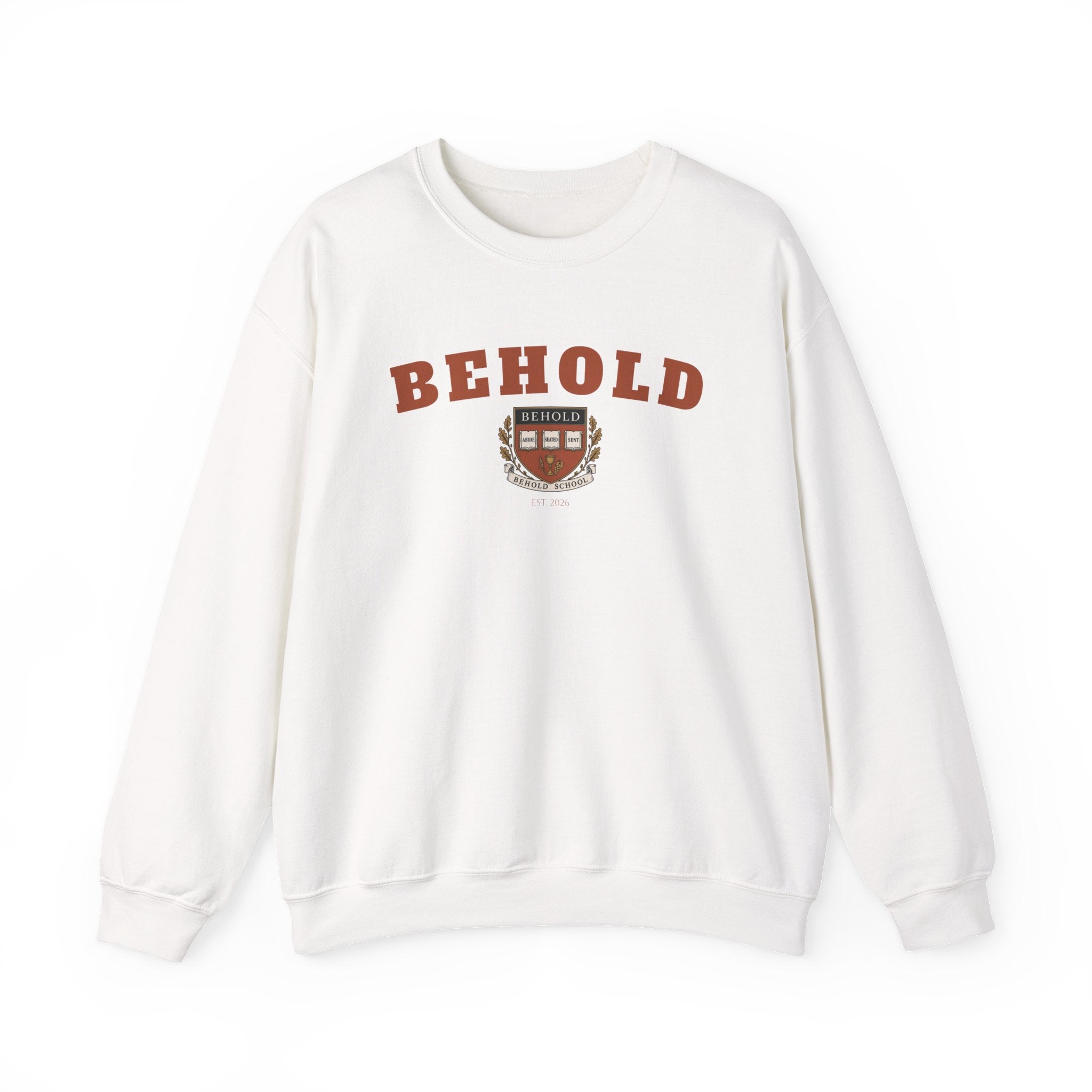 BEHOLD School Collegiate Crewneck Sweatshirt